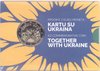 2 Euro Coincard Litauen 2023 Zusammen mit der Ukraine