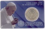 Vatikan original coin card 50 Cent 2023