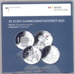 Deutschland 20 Euro Silber Gedenkmünzenset 2023 PP