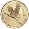 Slowakei 5 Euro 2023 Schwarzstorch in Kapsel