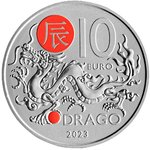 San Marino 10 Euro 2023 Chinesischer Mondkalender - Drache
