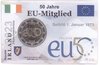 2 Euro Coincard / Infokarte Irland 2023 EU-Beitritt