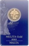 Malta 25 Euro Melita Gold 2023 Bullion Proof like 1/4oz